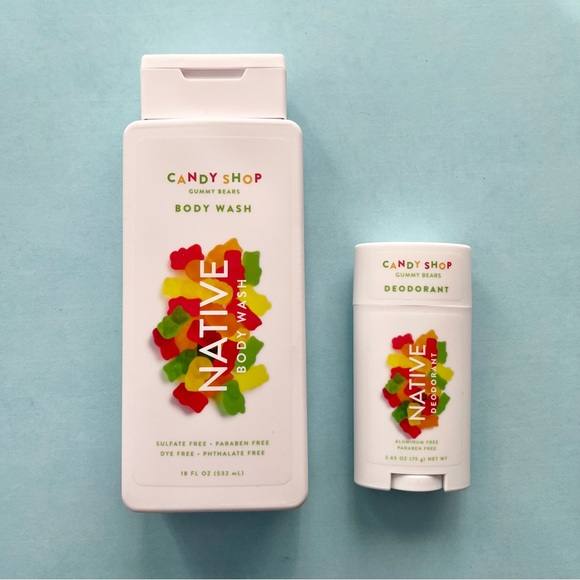 Native Bath & Body New Native Gummy Bears Body Wash Deodorant Set